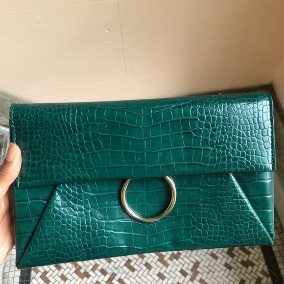 Urban Expressions Bags Emerald Green Croc Bag Poshmark